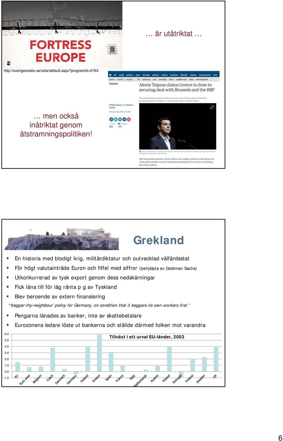 av tysk export genom dess nedskärningar Fick låna till för låg ränta p g av Tyskland Blev beroende av extern finansiering beggar-thy-neighbour policy for Germany, on condition