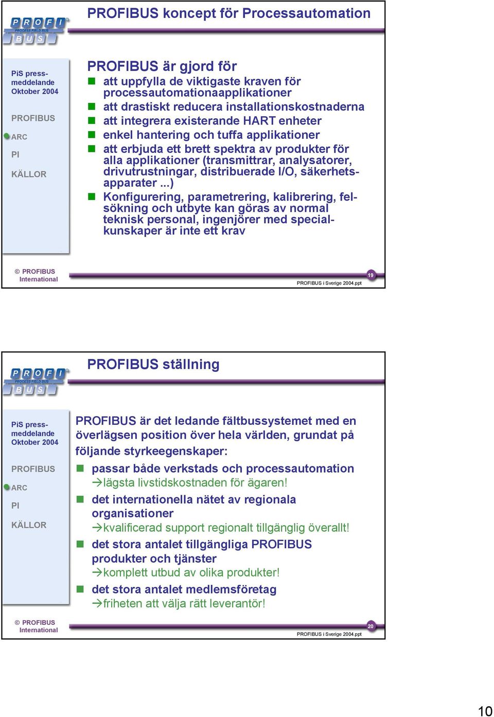 ..) Konfigurering, parametrering, kalibrering, felsökning och utbyte kan göras av normal teknisk personal, ingenjörer med specialkunskaper är inte ett krav i Sverige 2004.