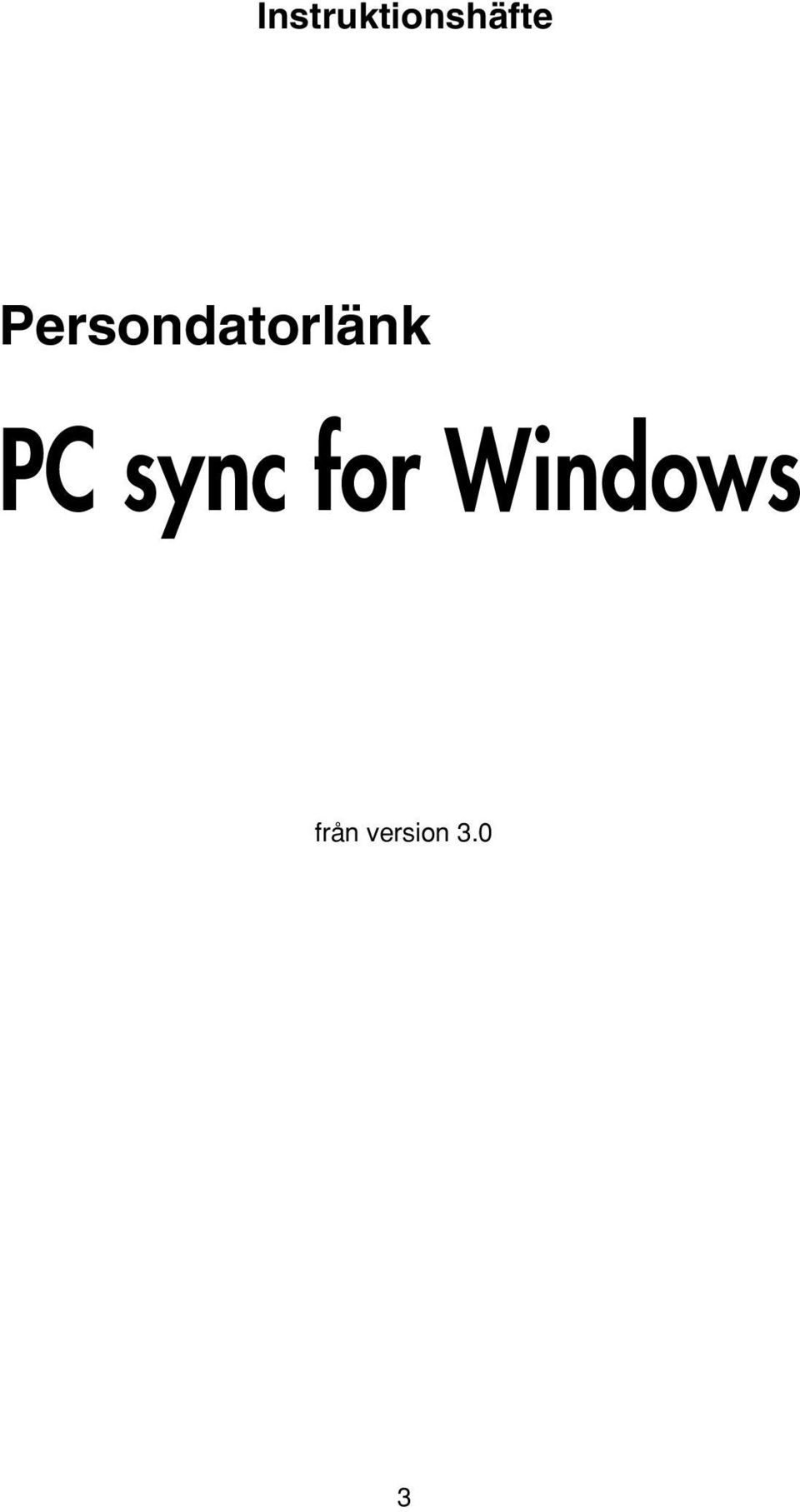 PC sync for
