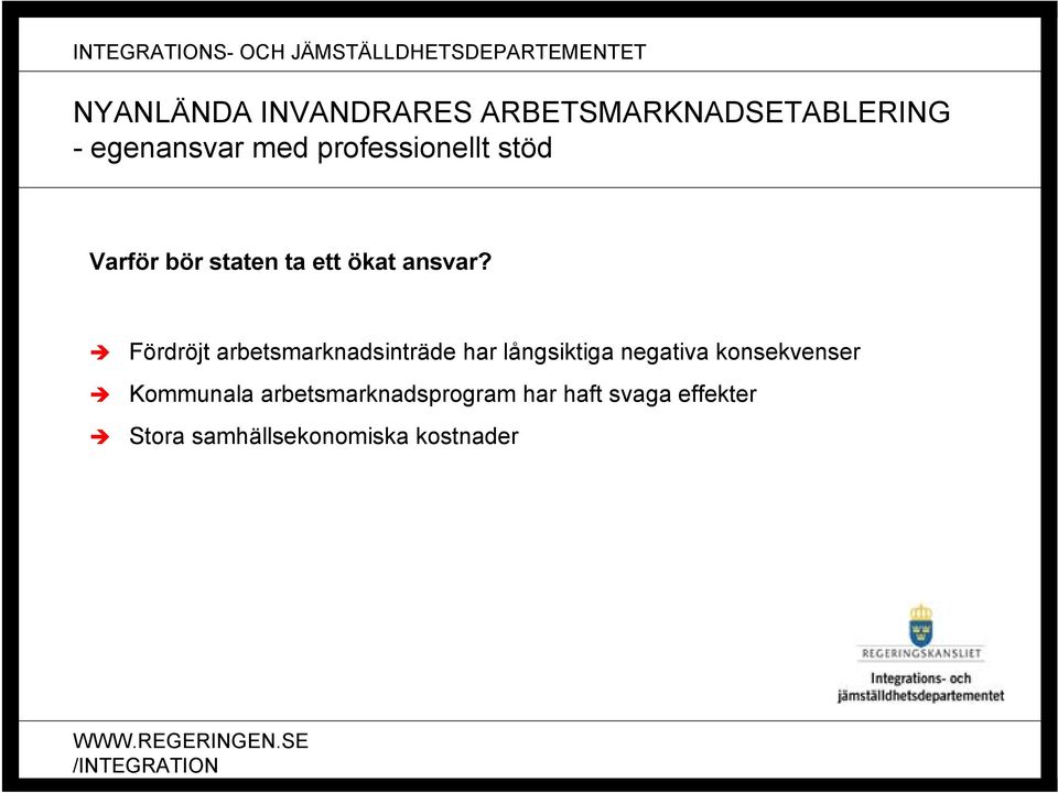 negativa konsekvenser Kommunala