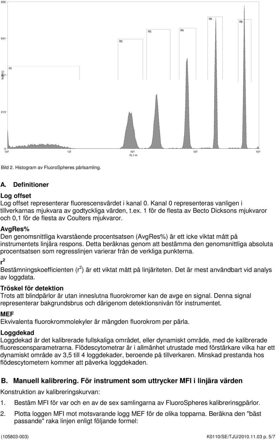 AvgRes% Den genomsnittliga kvarstående procentsatsen (AvgRes%) är ett icke viktat mått på instrumentets linjära respons.