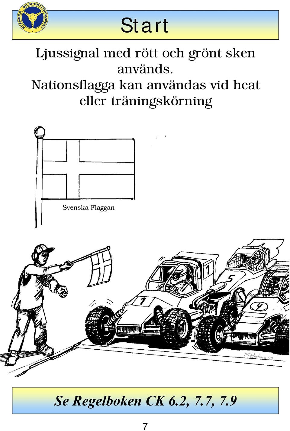 Nationsflagga kan användas vid heat