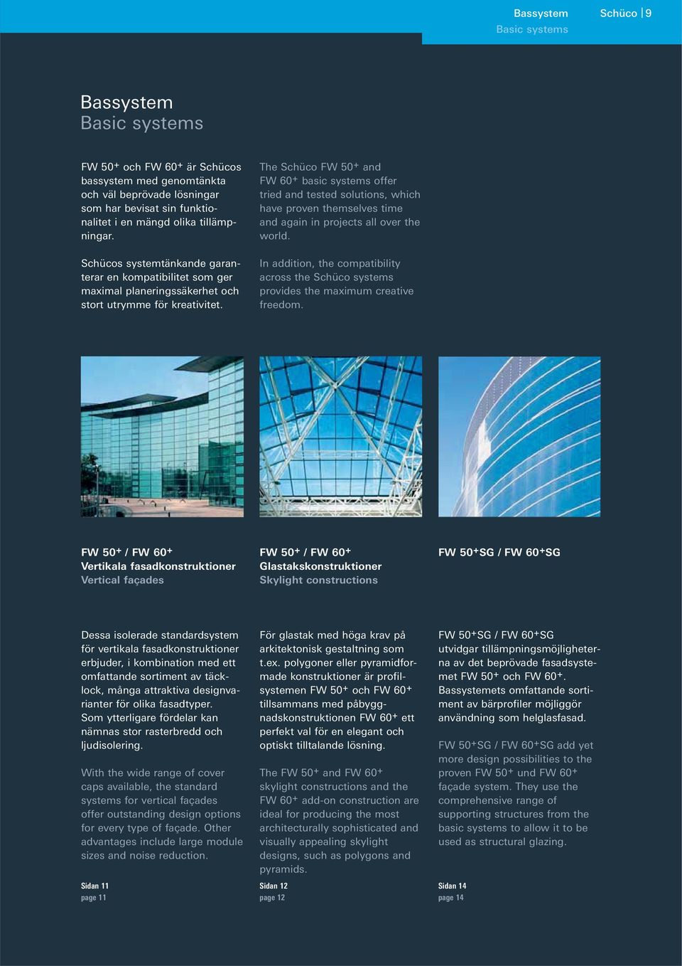 The Schüco FW 50 + and FW 60 + basic systems offer tried and tested solutions, which have proven themselves time and again in projects all over the world.