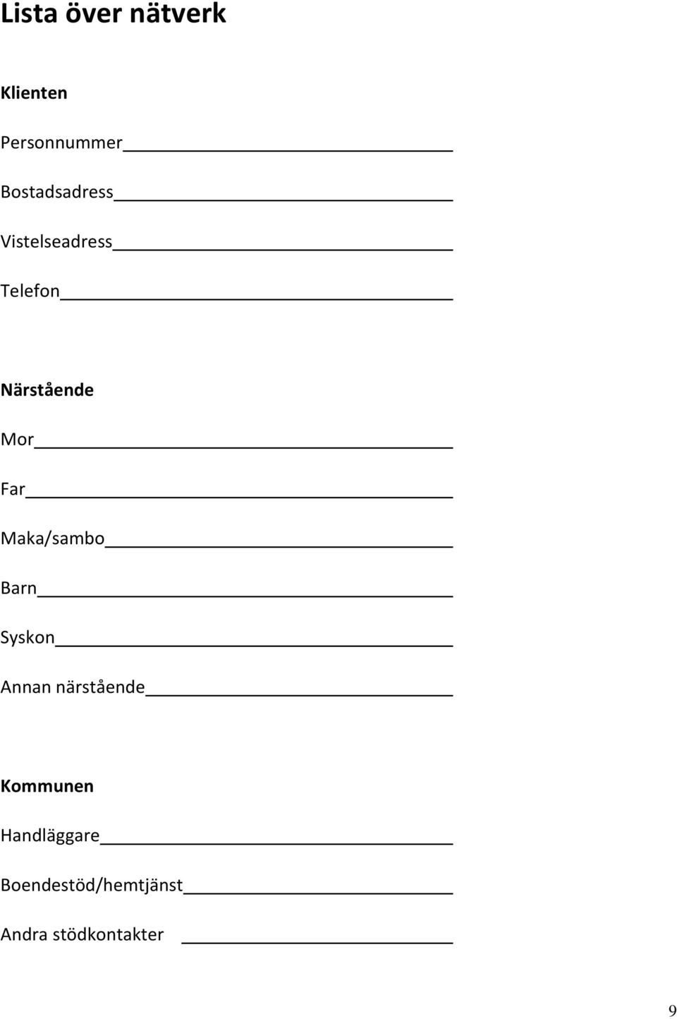 Mor Far Maka/sambo Barn Syskon Annan närstående