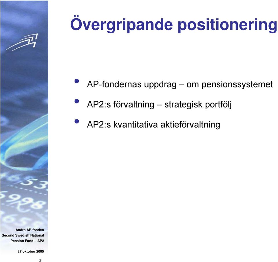 pensionssystemet AP2:s förvaltning