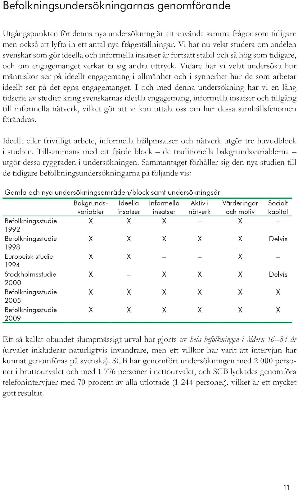 Vidare har vi velat undersöka hur människor ser på ideellt engagemang i allmänhet och i synnerhet hur de som arbetar ideellt ser på det egna engagemanget.