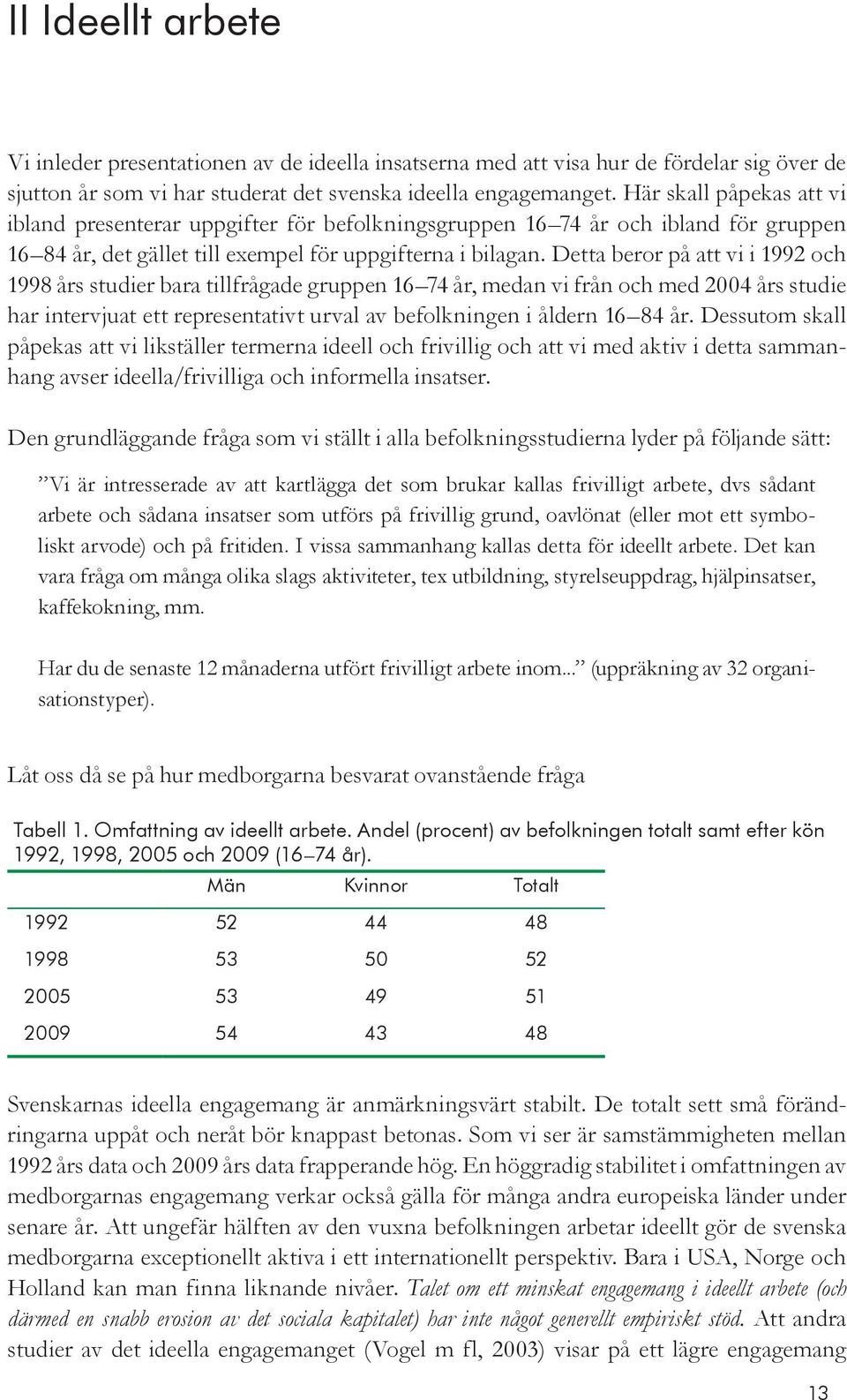 Detta beror på att vi i 1992 och 1998 års studier bara tillfrågade gruppen 16 74 år, medan vi från och med 2004 års studie har intervjuat ett representativt urval av befolkningen i åldern 16 84 år.