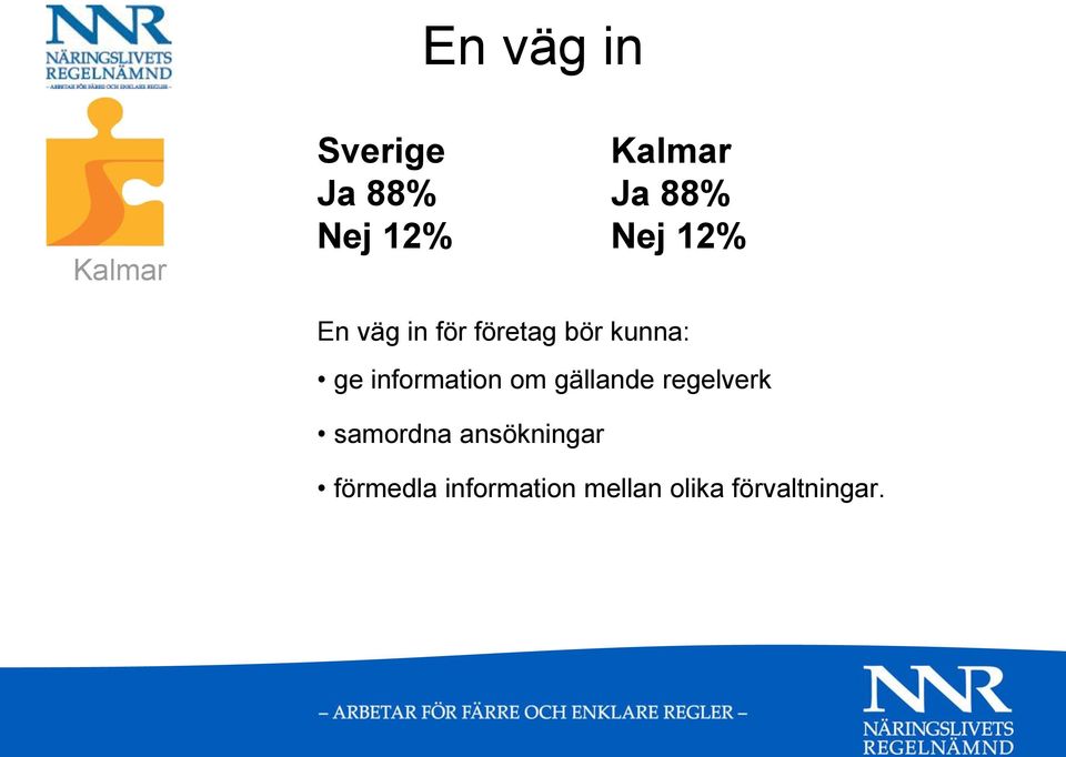 information om gällande regelverk samordna