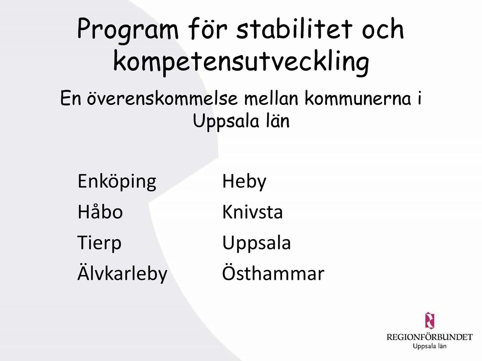 mellan kommunerna i Uppsala län