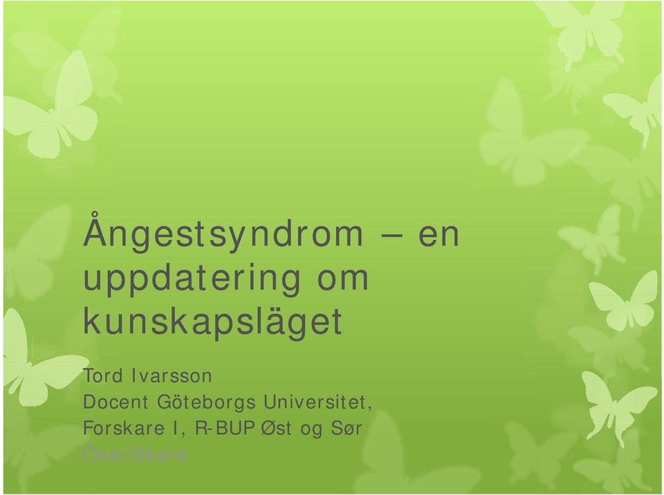 Docent Göteborgs Universitet,