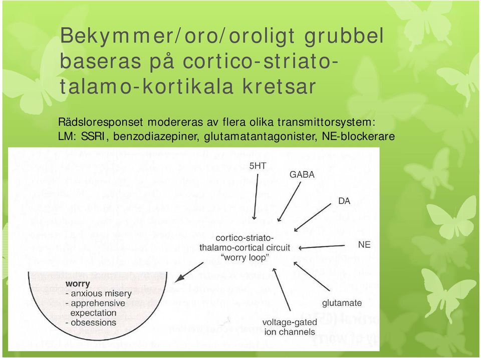 Rädsloresponset modereras av flera olika