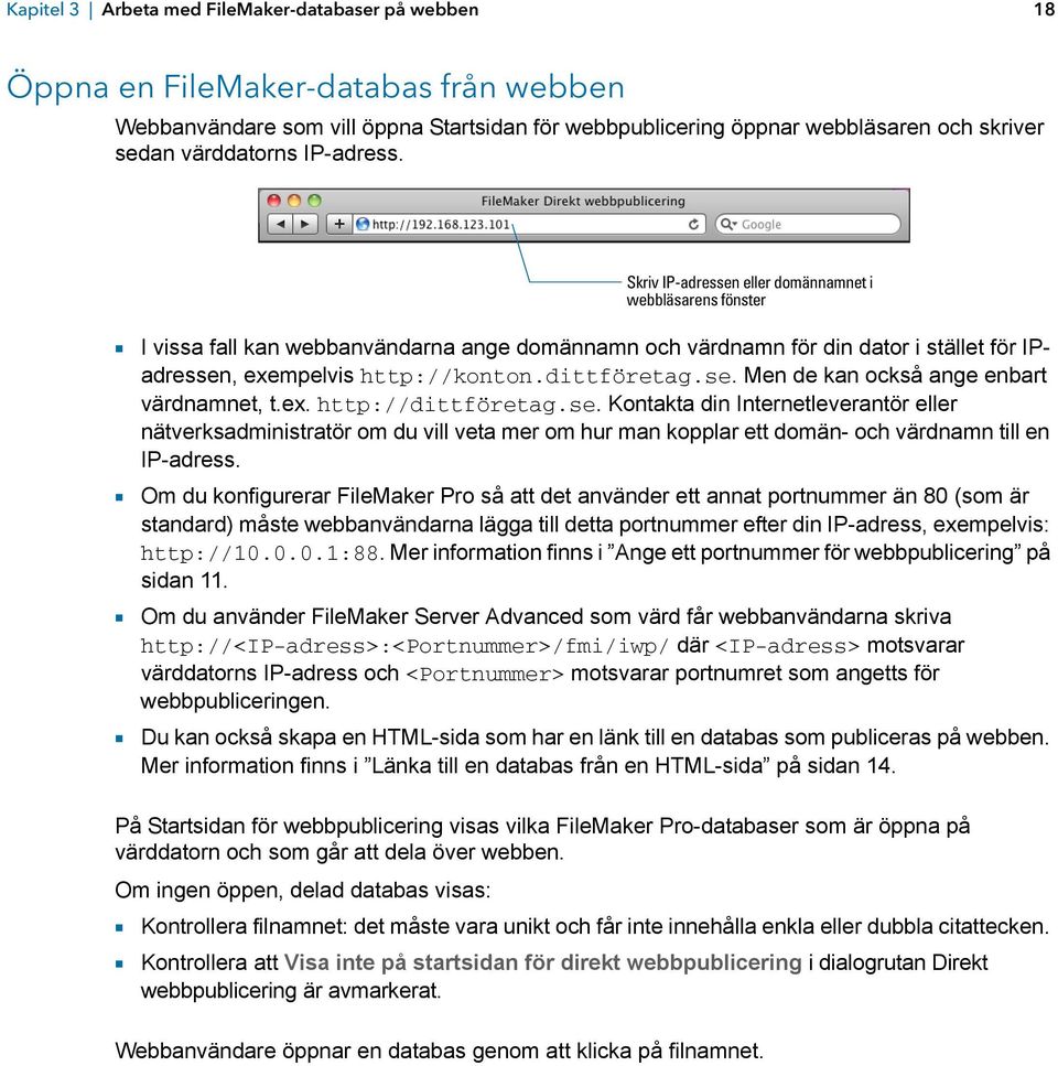 FileMaker 12. Handboken för direkt webbpublicering - PDF Free Download