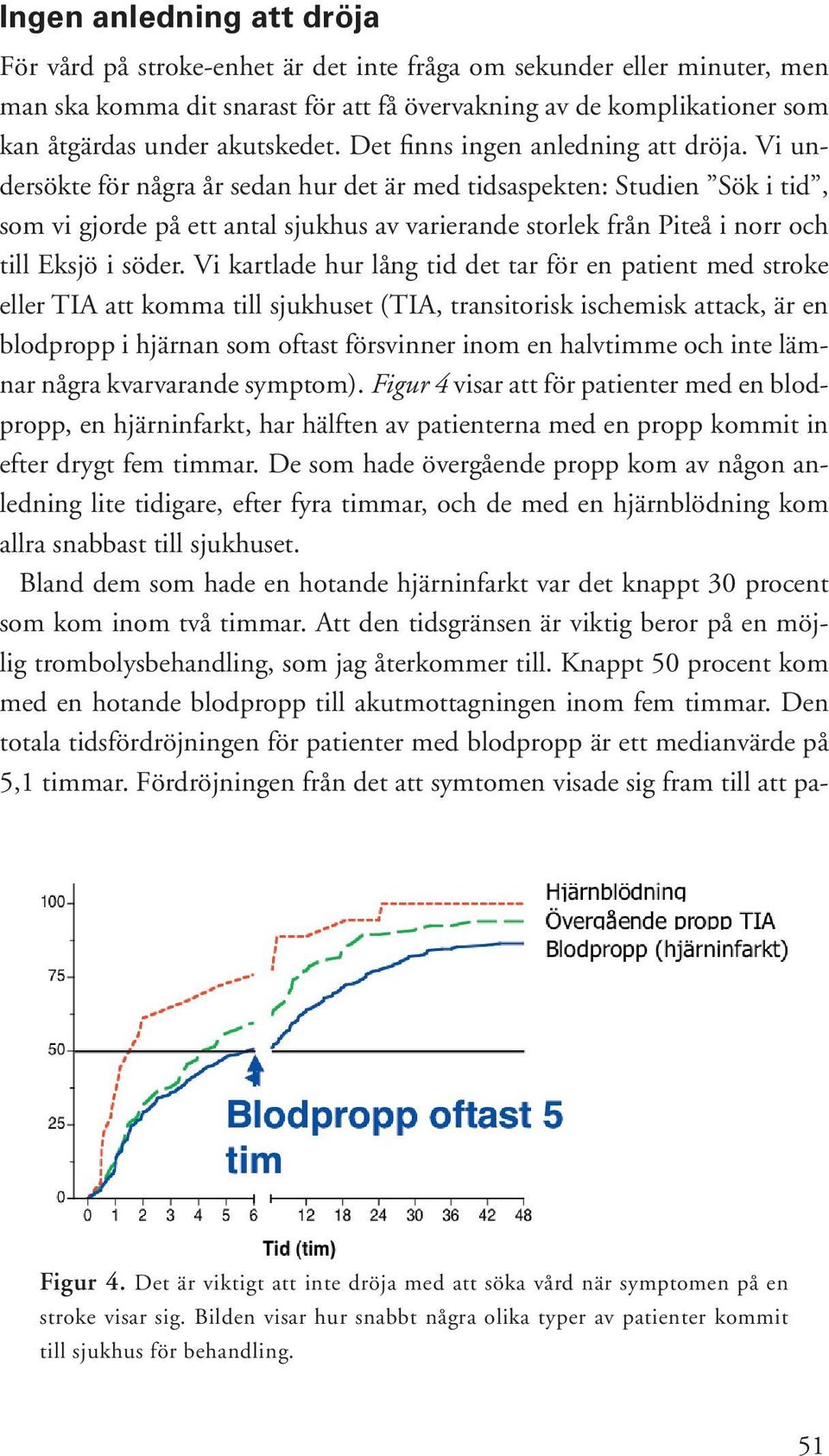 Vi undersökte för några år sedan hur det är med tidsaspekten: Studien Sök i tid, som vi gjorde på ett antal sjukhus av varierande storlek från Piteå i norr och till Eksjö i söder.