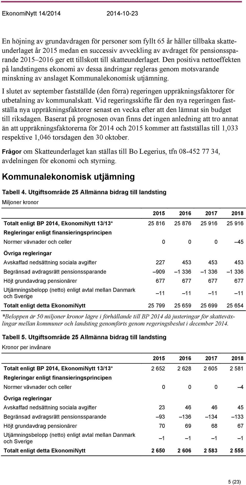 I slutet av september fastställde (den förra) regeringen uppräkningsfaktorer för utbetalning av kommunalskatt.