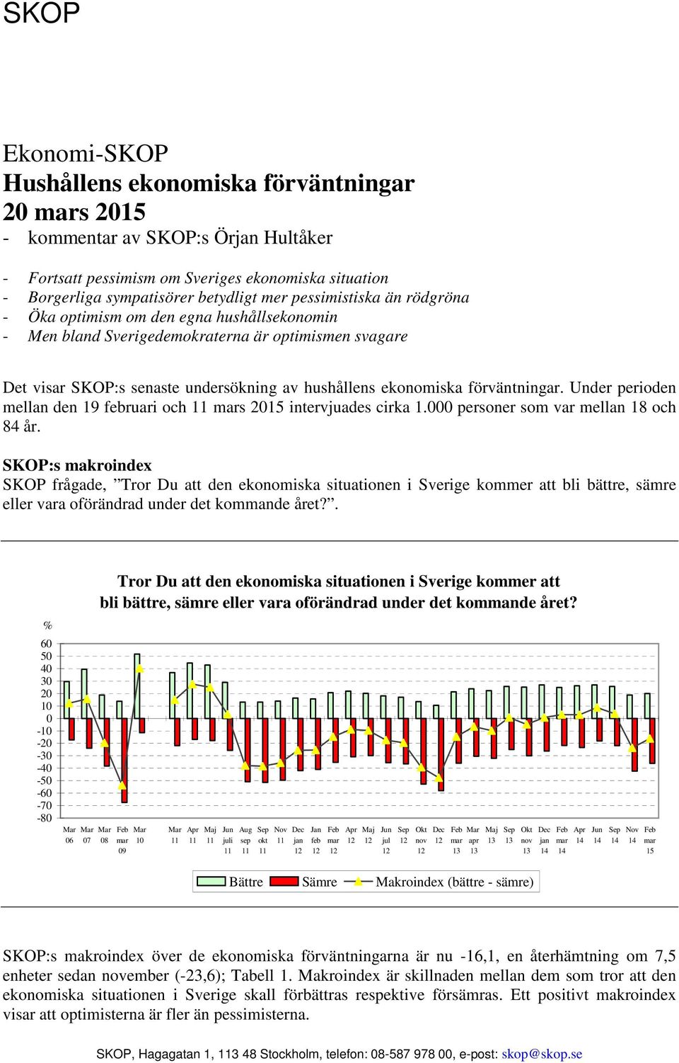 Under perioden mellan den 19 februari och s 2 intervjuades cirka 1. personer som var mellan 18 och 84 år.