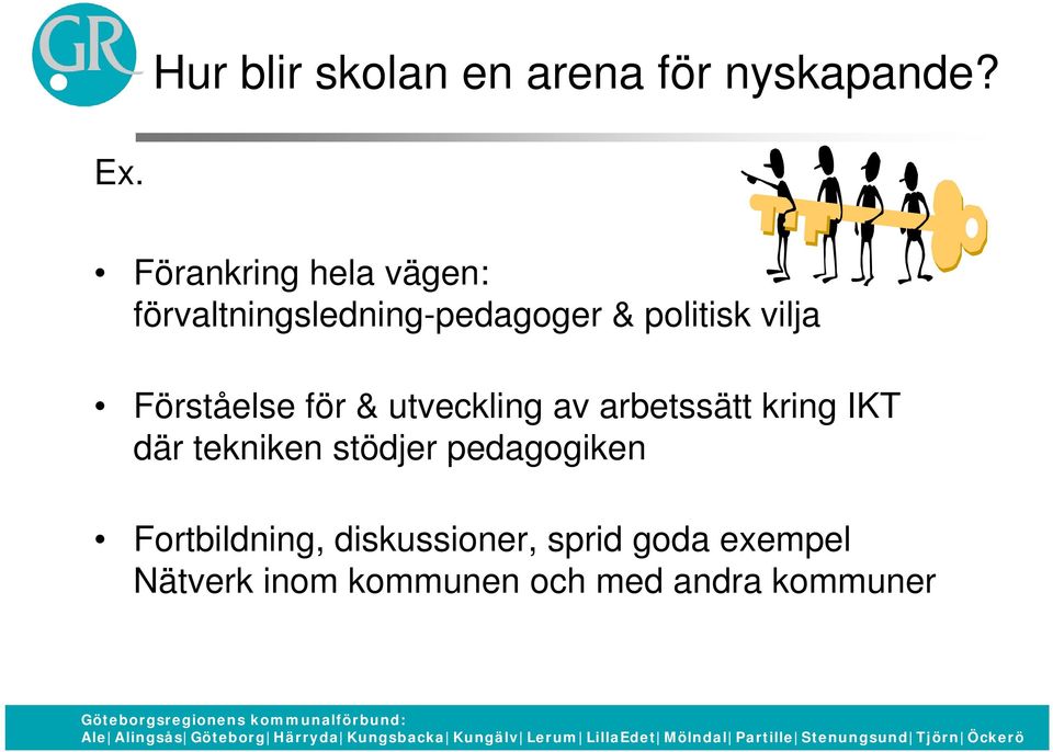 Förståelse för & utveckling av arbetssätt kring IKT där tekniken stödjer