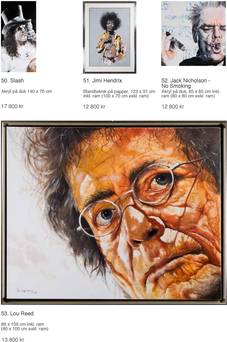 ram (100 x 70 cm exkl. ram) 52.