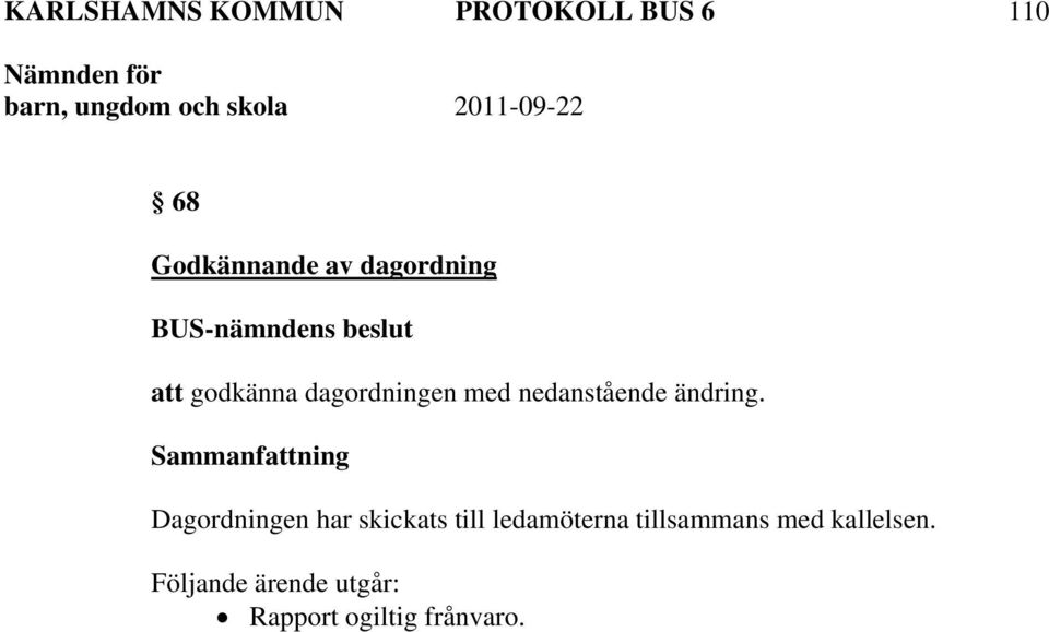 ändring.