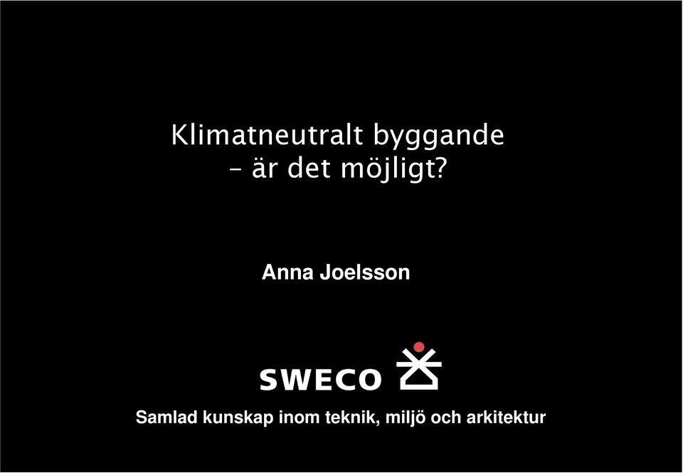 Anna Joelsson Samlad