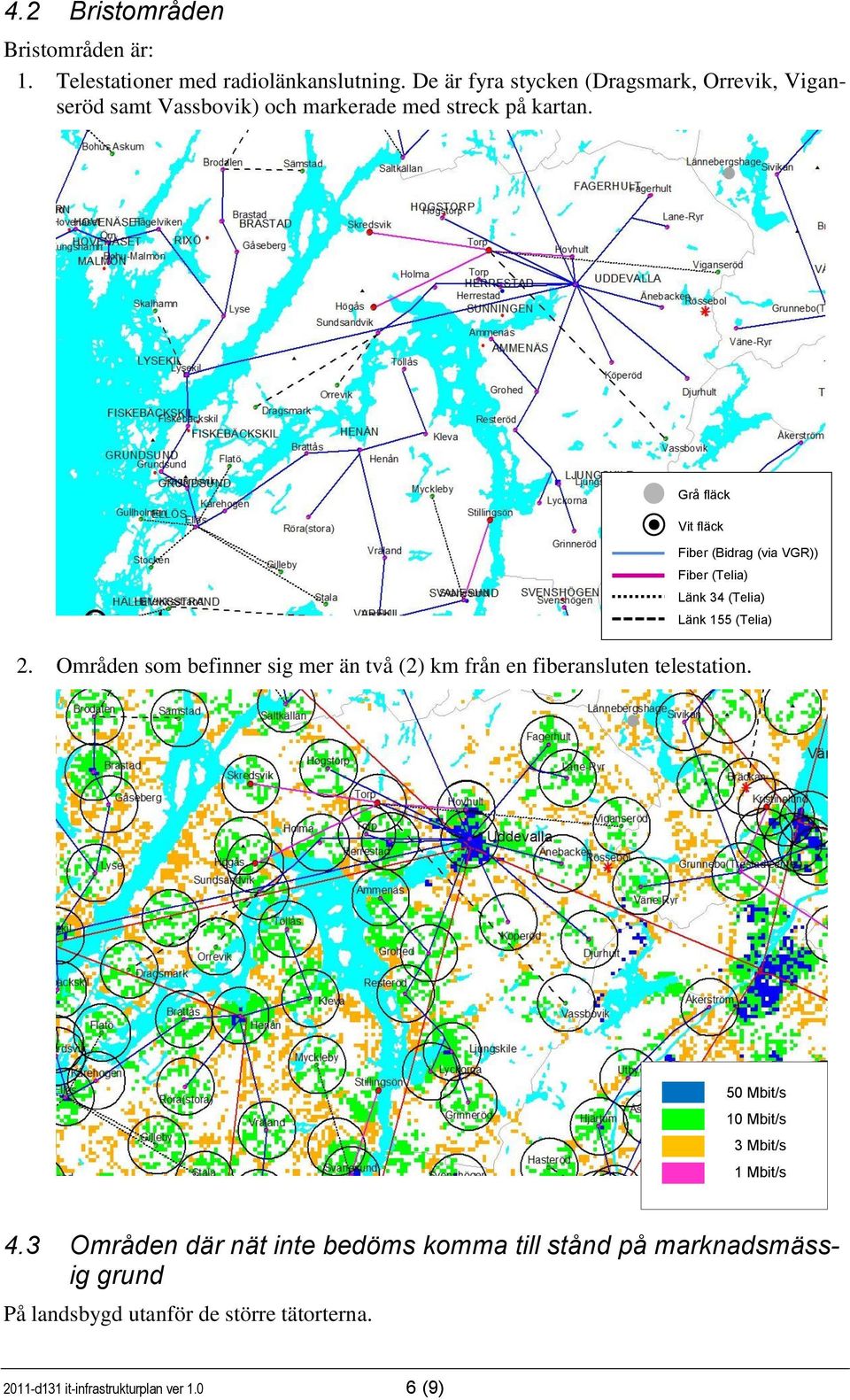 Grå fläck Vit fläck Fiber (Bidrag (via VGR)) Fiber (Telia) Länk 34 (Telia) Länk 155 (Telia) 2.