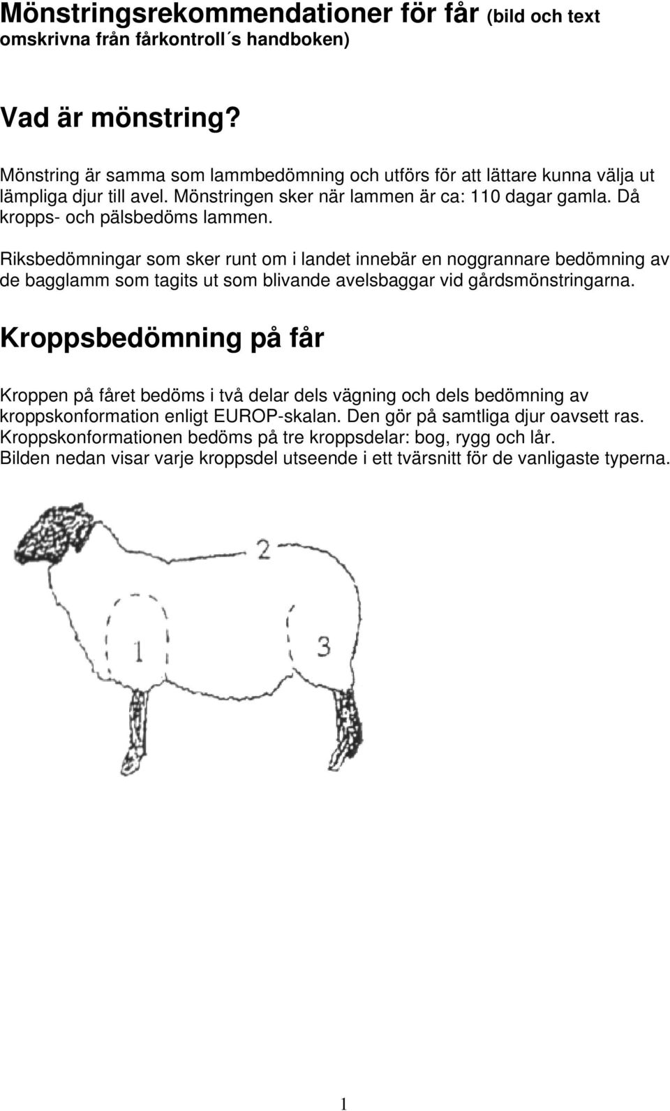 Riksbedömningar som sker runt om i landet innebär en noggrannare bedömning av de bagglamm som tagits ut som blivande avelsbaggar vid gårdsmönstringarna.