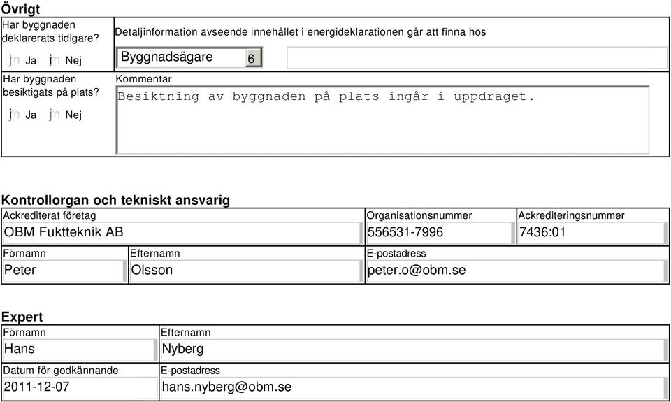 plats ingår i uppdraget.