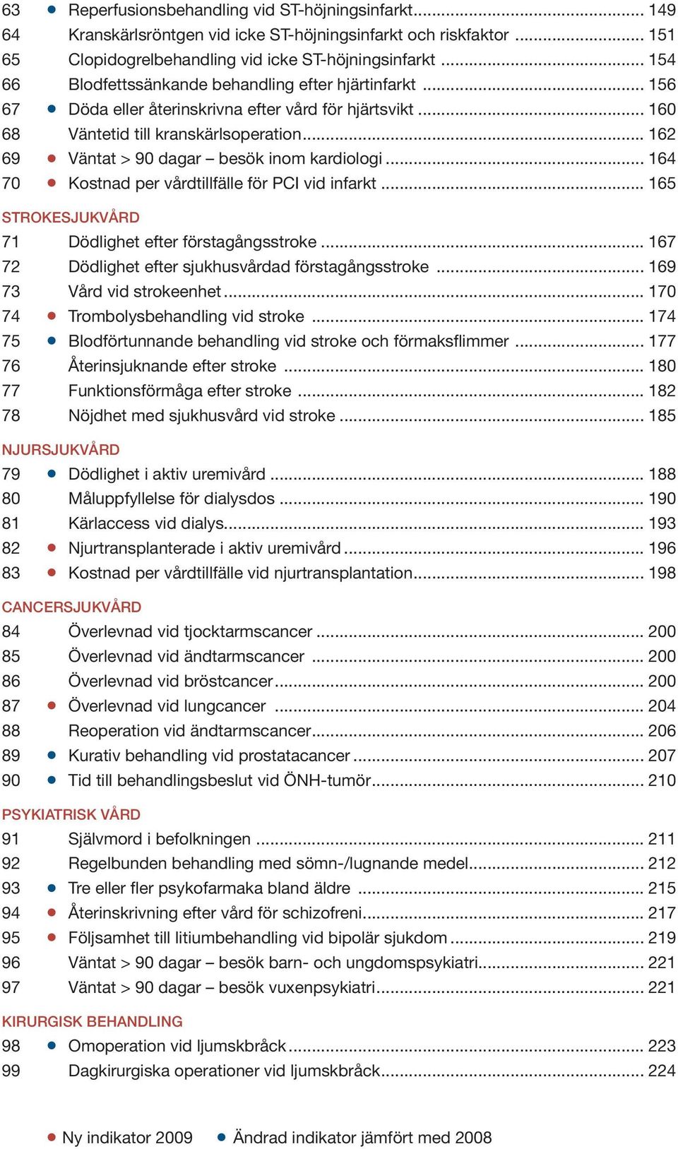 .. 162 69 Väntat > 90 dagar besök inom kardiologi... 164 70 Kostnad per vårdtillfälle för PCI vid infarkt... 165 strokesjukvård 71 Dödlighet efter förstagångsstroke.