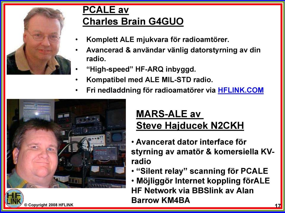 Fri nedladdning för radioamatörer via HFLINK.