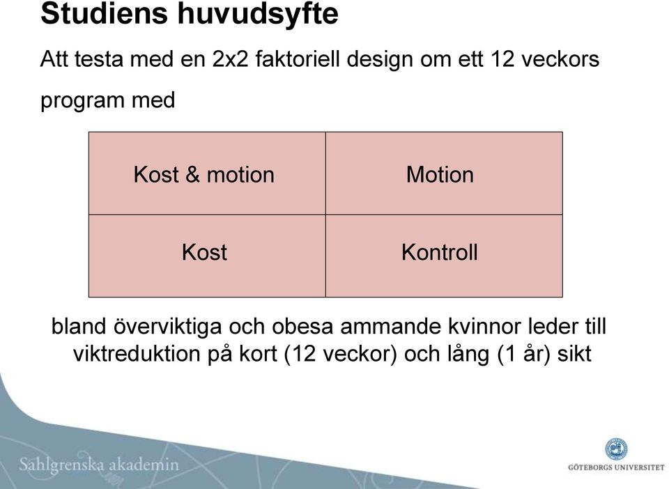 Kontroll bland överviktiga och obesa ammande kvinnor leder