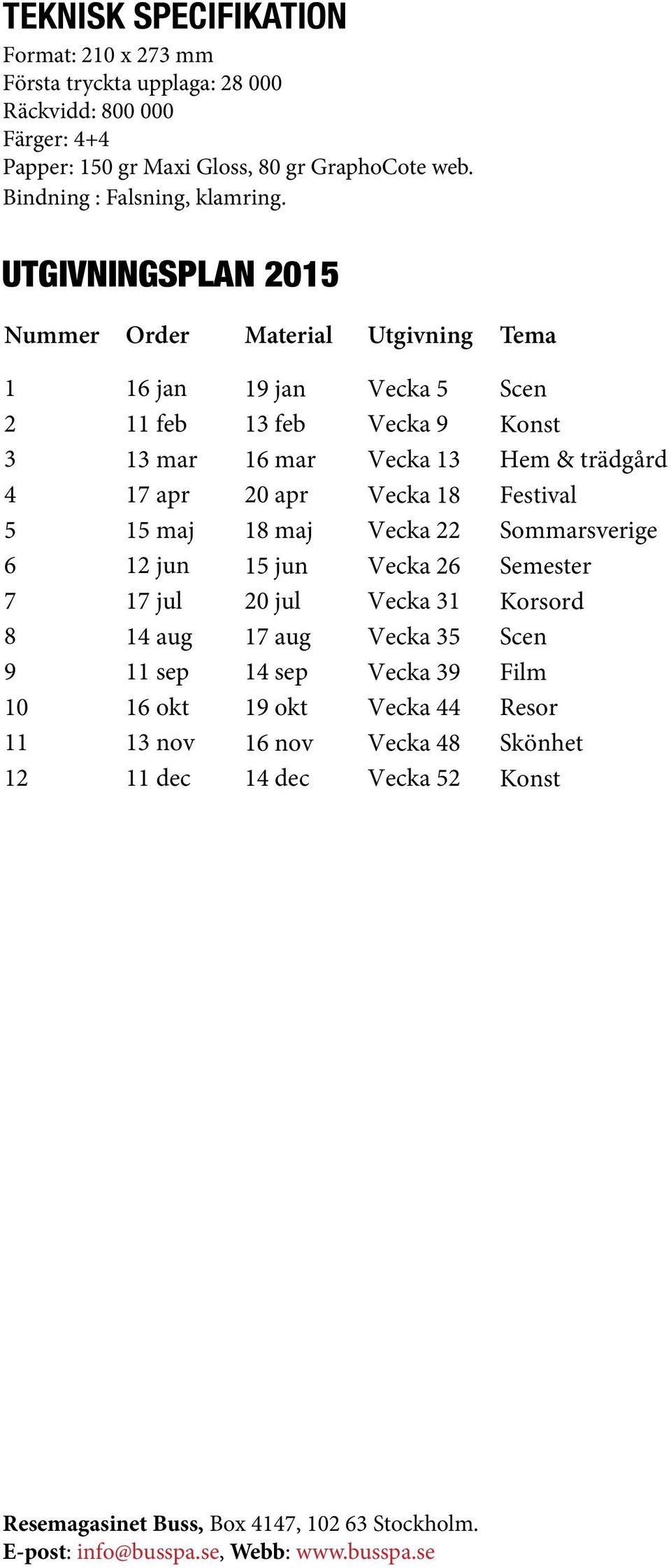 16 mar 20 apr 18 maj 15 jun 20 jul 17 aug 14 sep 19 okt 16 nov 14 dec Vecka 5 Vecka 9 Vecka 13 Vecka 18 Vecka 22 Vecka 26 Vecka 31 Vecka 35 Vecka 39 Vecka 44 Vecka 48 Vecka 52 Scen