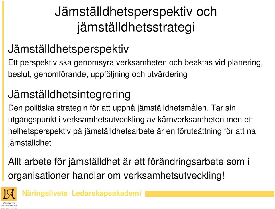 jämställdhetsmålen.