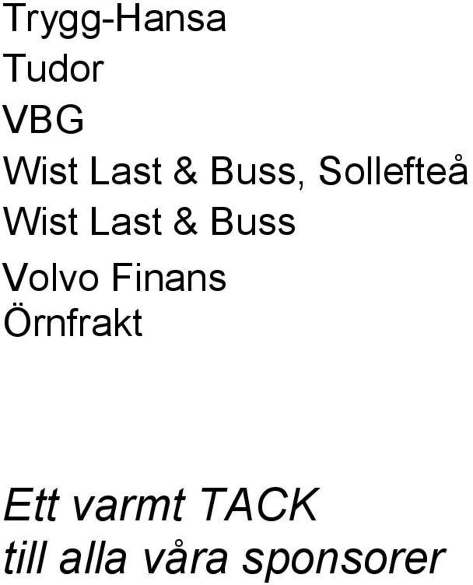 Buss Volvo Finans Örnfrakt Ett