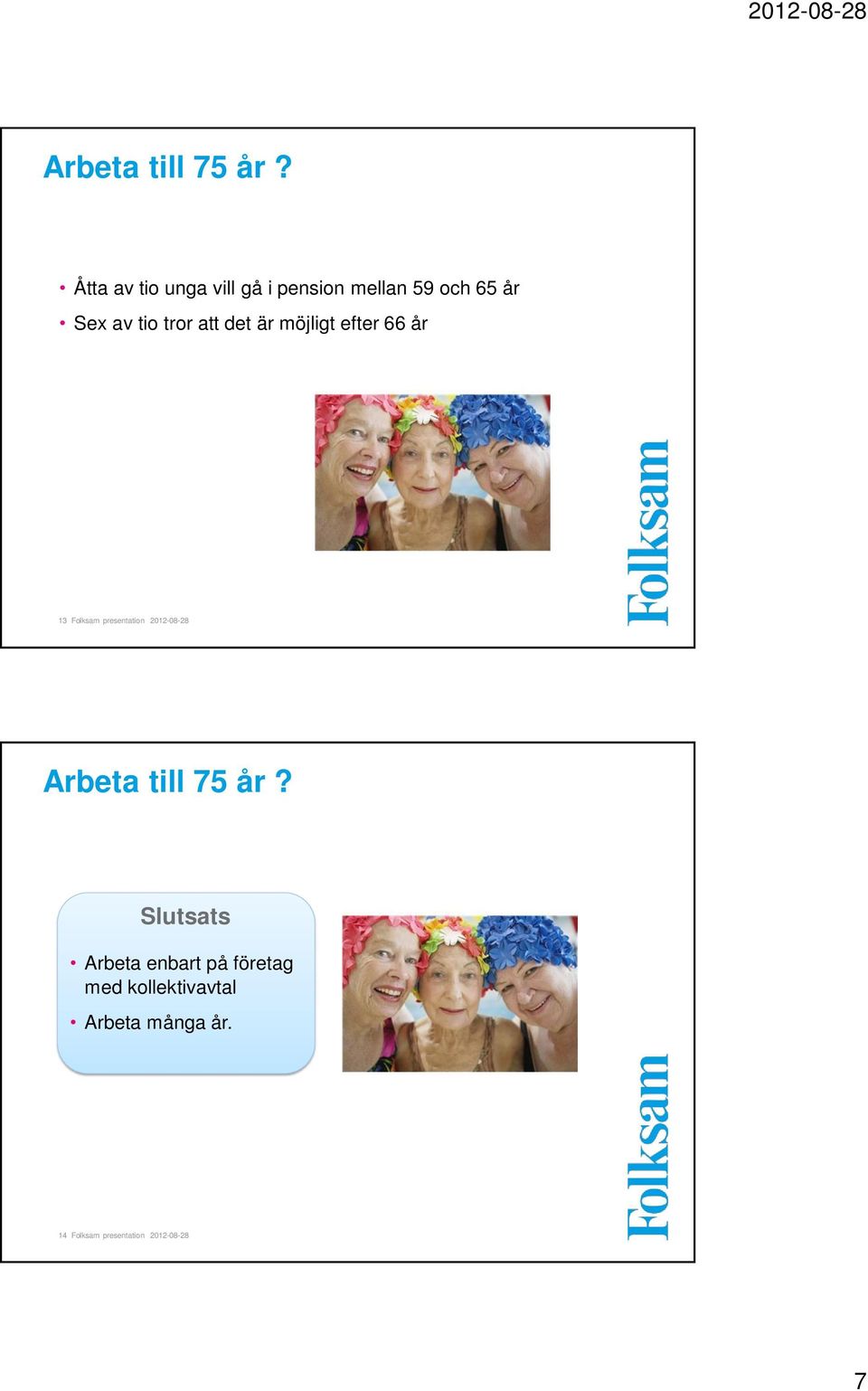 att det är möjligt efter 66 år 13 Folksam presentation 2012-08-28 