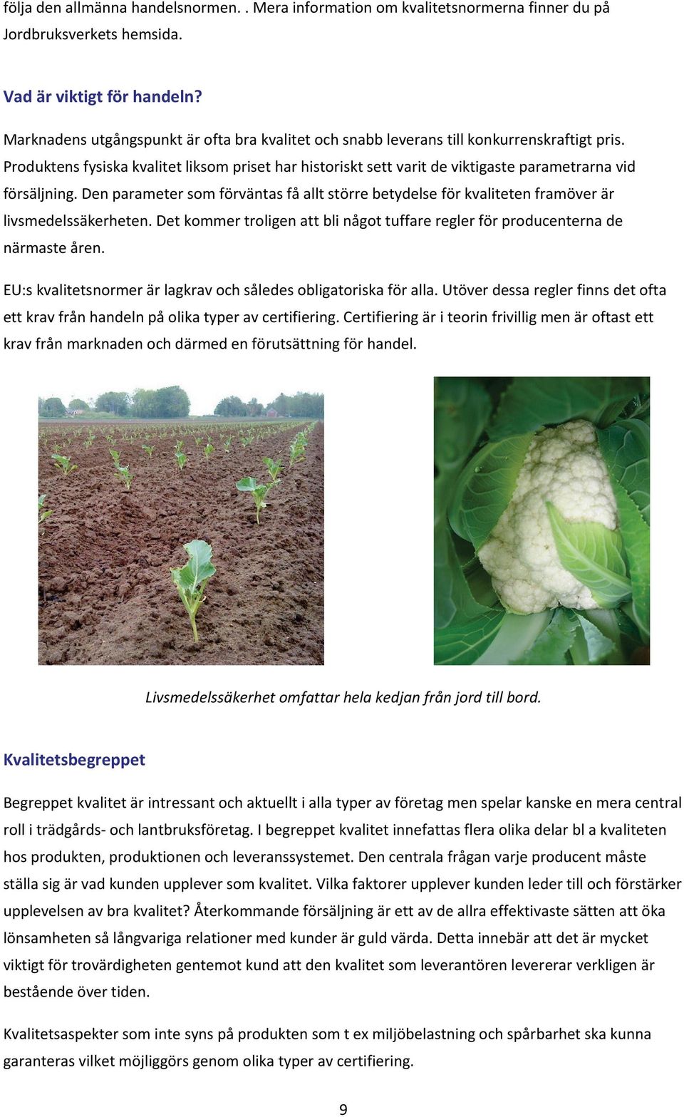 Produktens fysiska kvalitet liksom priset har historiskt sett varit de viktigaste parametrarna vid försäljning.