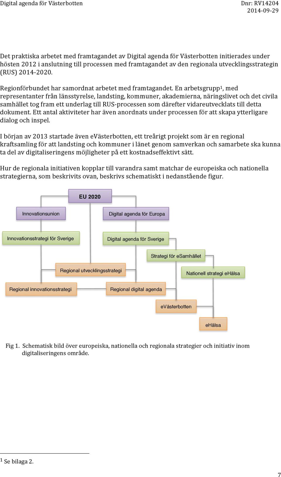 En arbetsgrupp 1, med representanter från länsstyrelse, landsting, kommuner, akademierna, näringslivet och det civila samhället tog fram ett underlag till RUS- processen som därefter vidareutvecklats