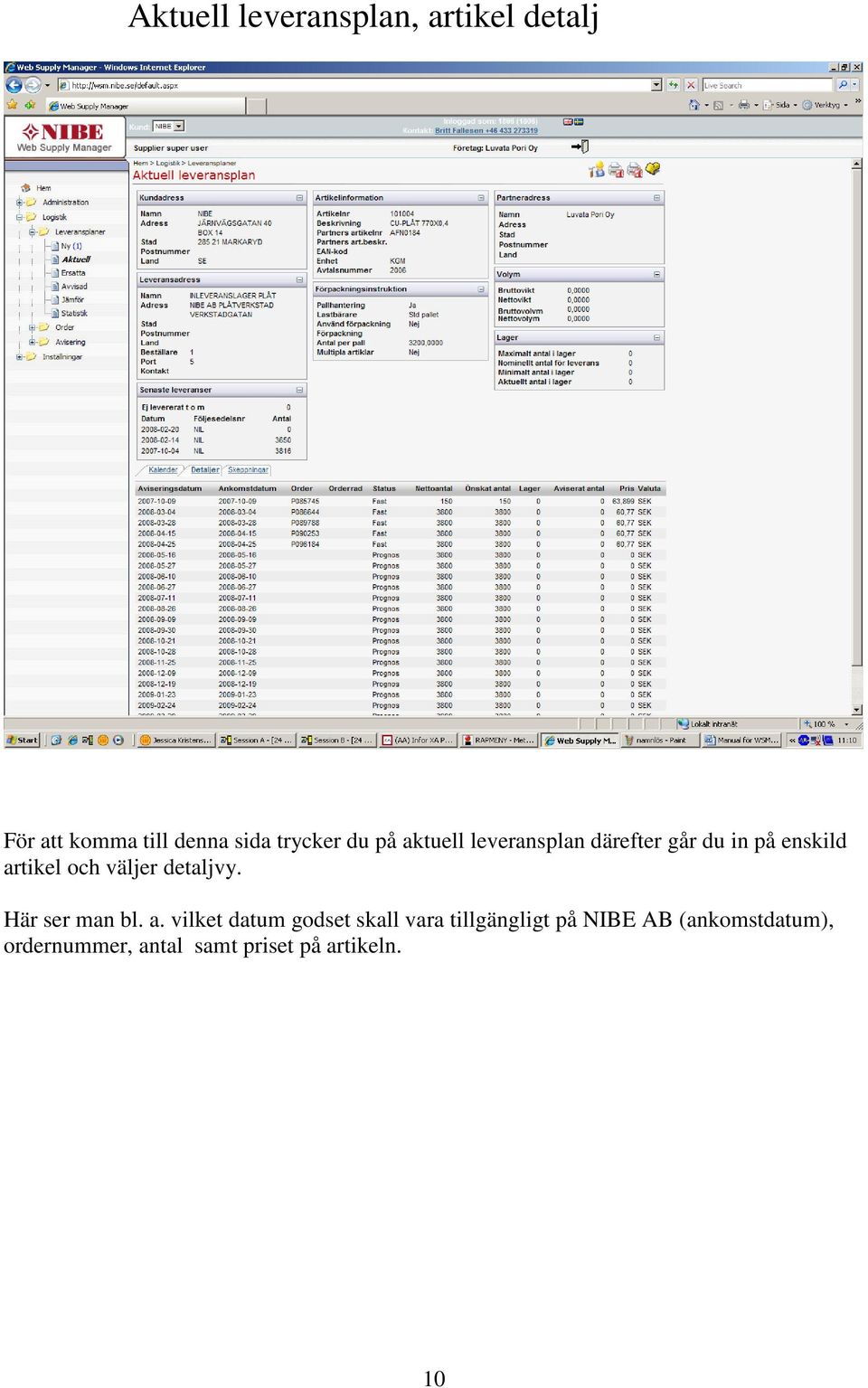 väljer detaljvy. Här ser man bl. a.