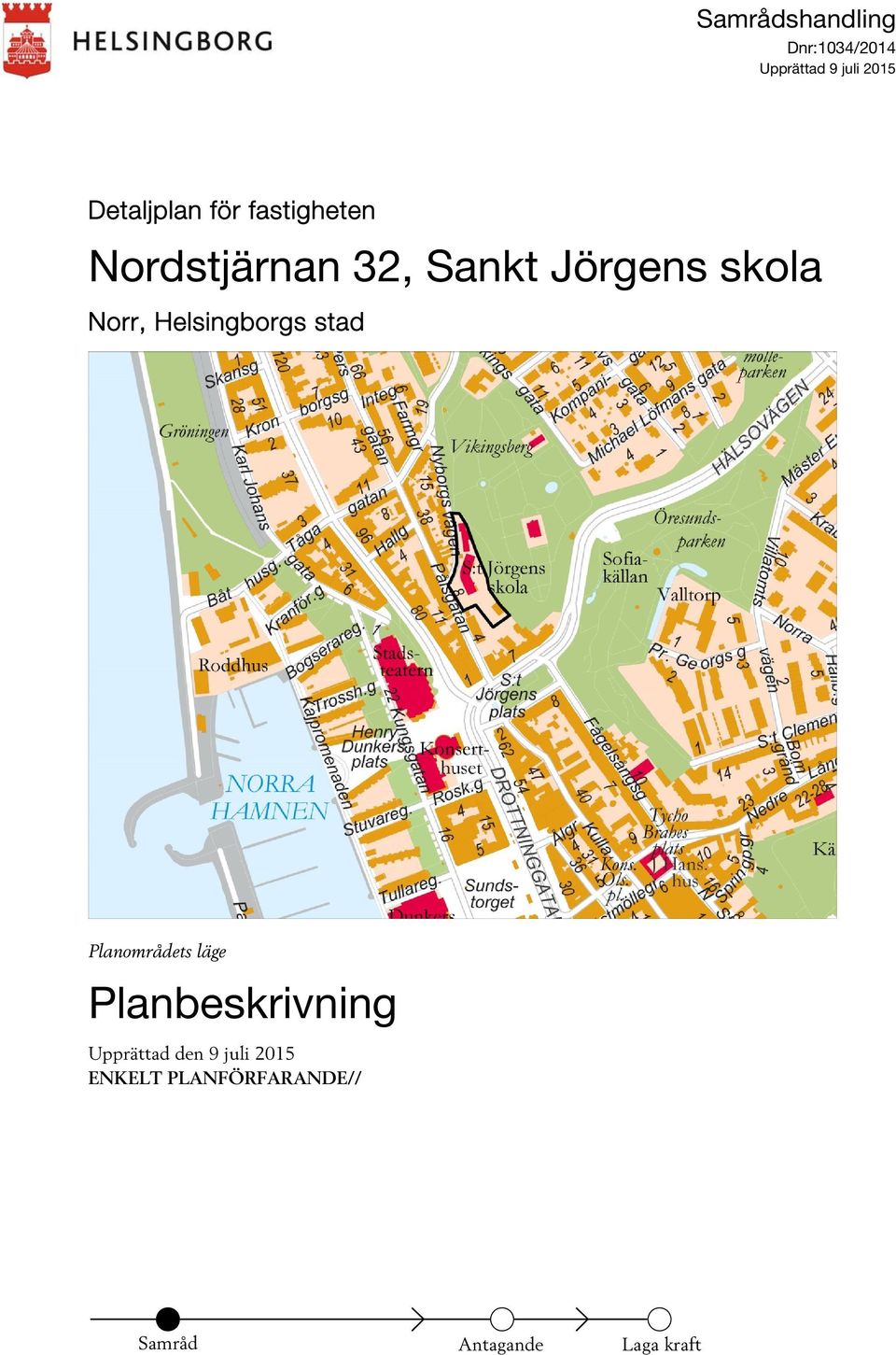 granskning av stadsbyggnadsnämnden "DAG månad ÅR" Beslut om tillstyrkan av stadsbyggnadsnämnden "DAG månad ÅR" Antagen av