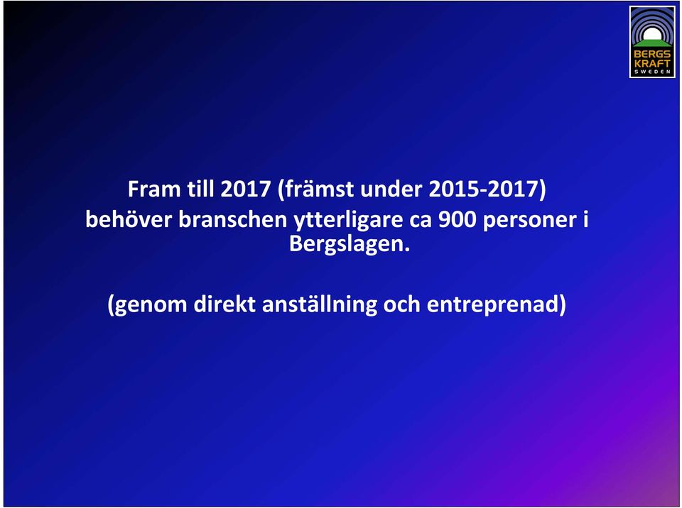 ca 900 personer i Bergslagen.