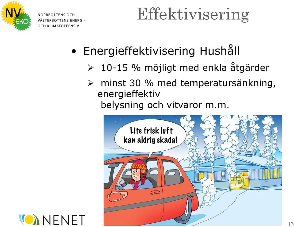 åtgärder minst 30 % med