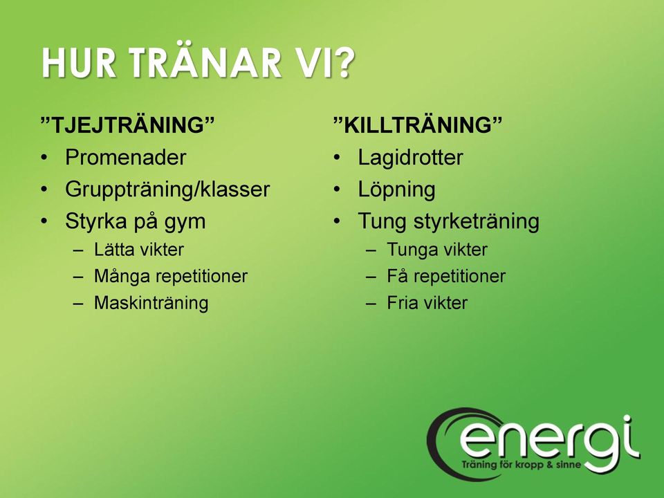 på gym Lätta vikter Många repetitioner Maskinträning