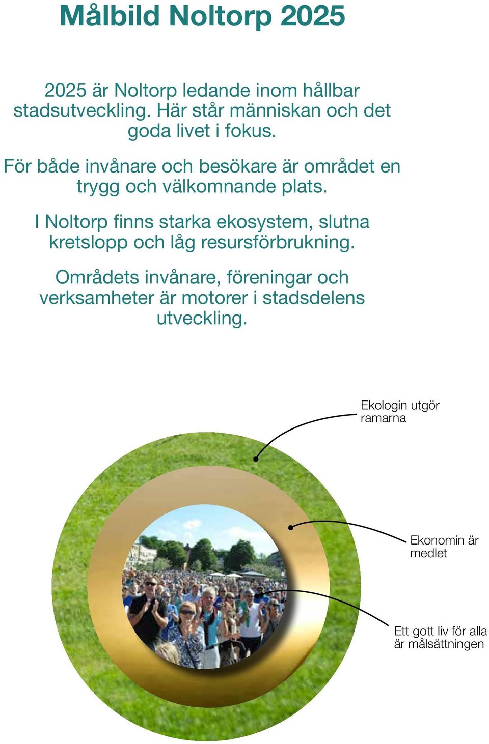 För både invånare och besökare är området en trygg och välkomnande plats.