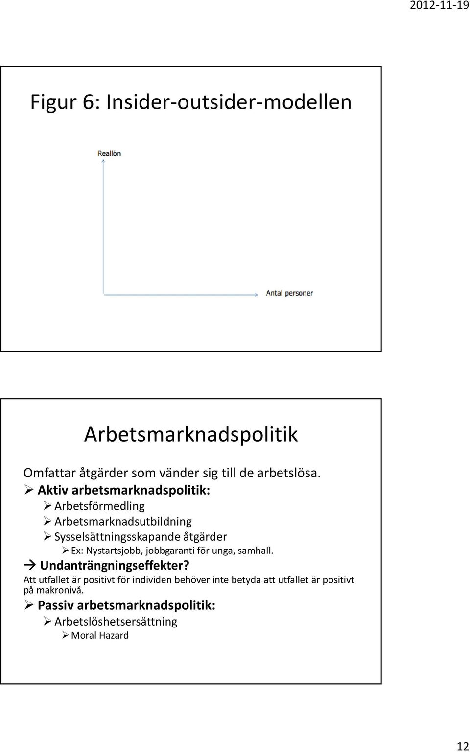 Nystartsjobb, jobbgaranti för unga, samhall. Undanträngningseffekter?