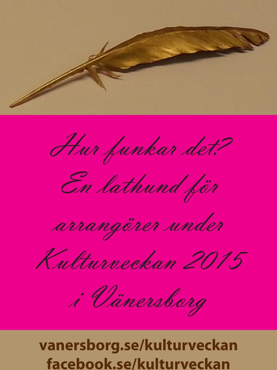 Kulturveckan 2015 i Vänersborg