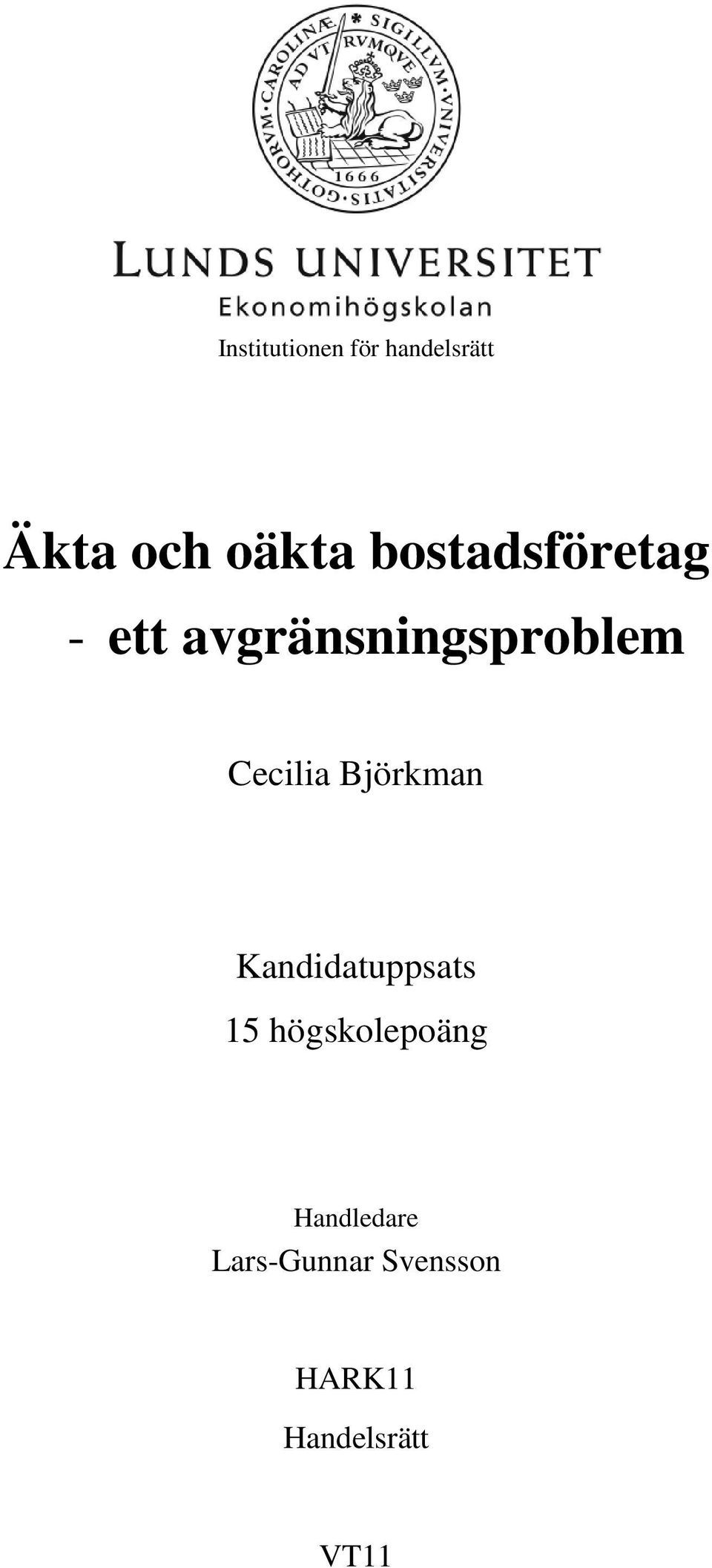 Cecilia Björkman Kandidatuppsats 15