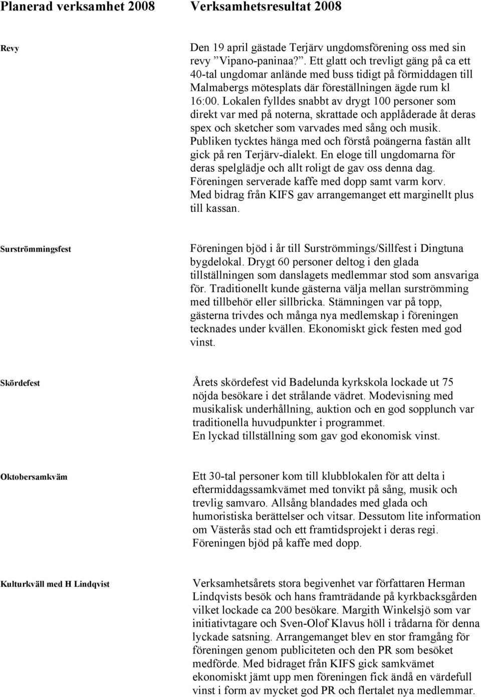 Lokalen fylldes snabbt av drygt 100 personer som direkt var med på noterna, skrattade och applåderade åt deras spex och sketcher som varvades med sång och musik.