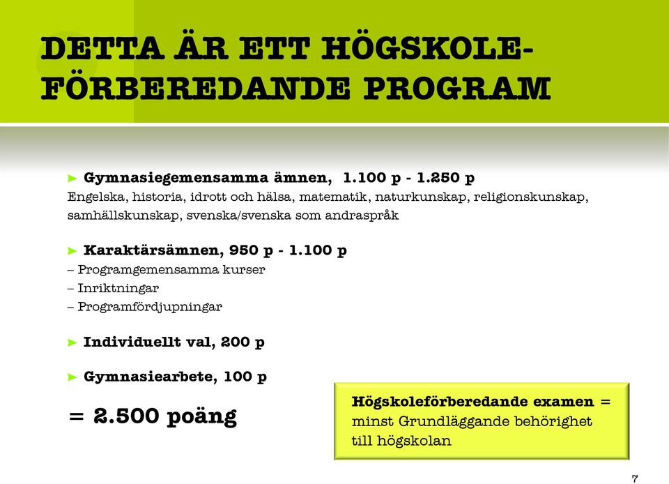 svenska/svenska som andraspråk Karaktärsämnen, 950 p - 1.