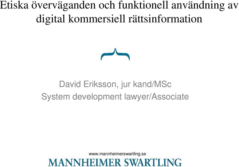 rättsinformation David Eriksson, jur