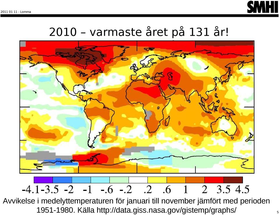 januari till november jämfört med perioden