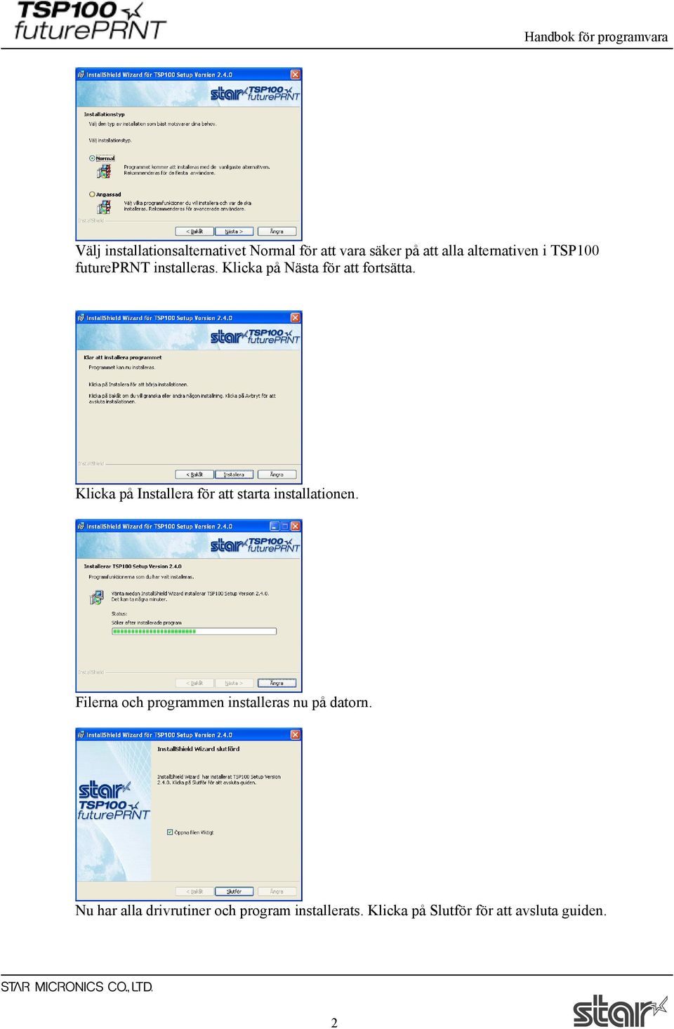 Klicka på Installera för att starta installationen.