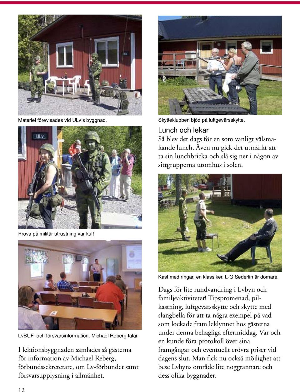 LvBUF- och försvarsinformation, Michael Reberg talar.